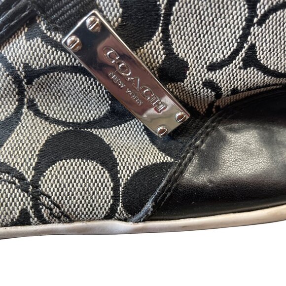 Coach Freesia Woman's Black Grey Signature HighTop Sneakers Size 8.5B SKU 9431 - Picture 14 of 16